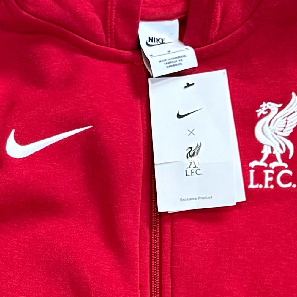Nike L.F.C Kids Red Full-Zip Hoodie